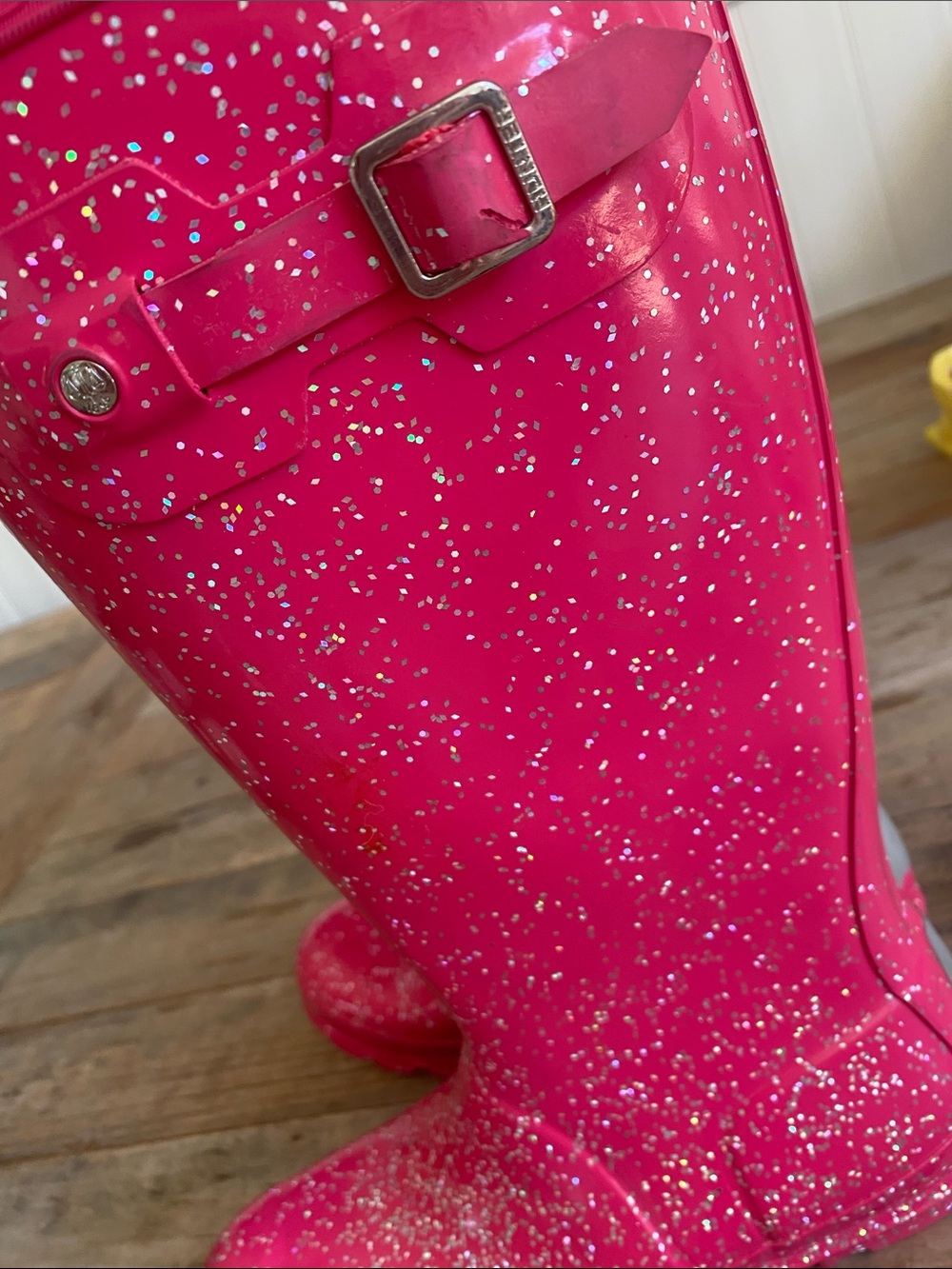 Pink Sparkle HUNTER Boots - Picture 10 of 14